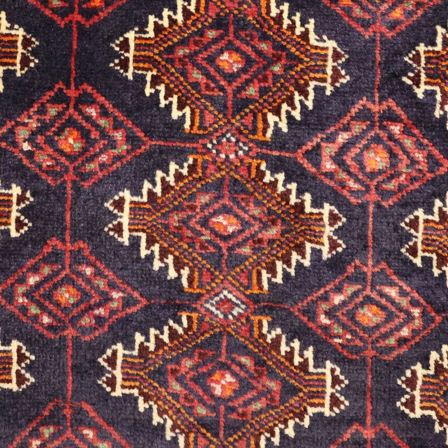 Tappeto corsia Tappeto Belutsch - 197 x 106 cm - rosso scuro
