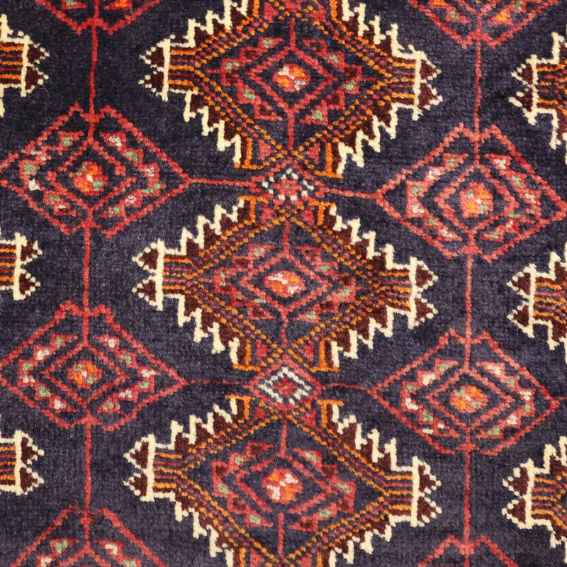 Tappeto corsia Tappeto Belutsch - 197 x 106 cm - rosso scuro
