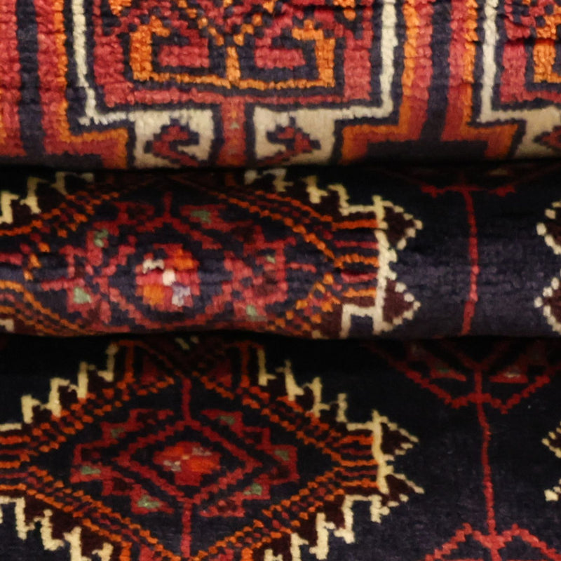 Tappeto corsia Tappeto Belutsch - 197 x 106 cm - rosso scuro