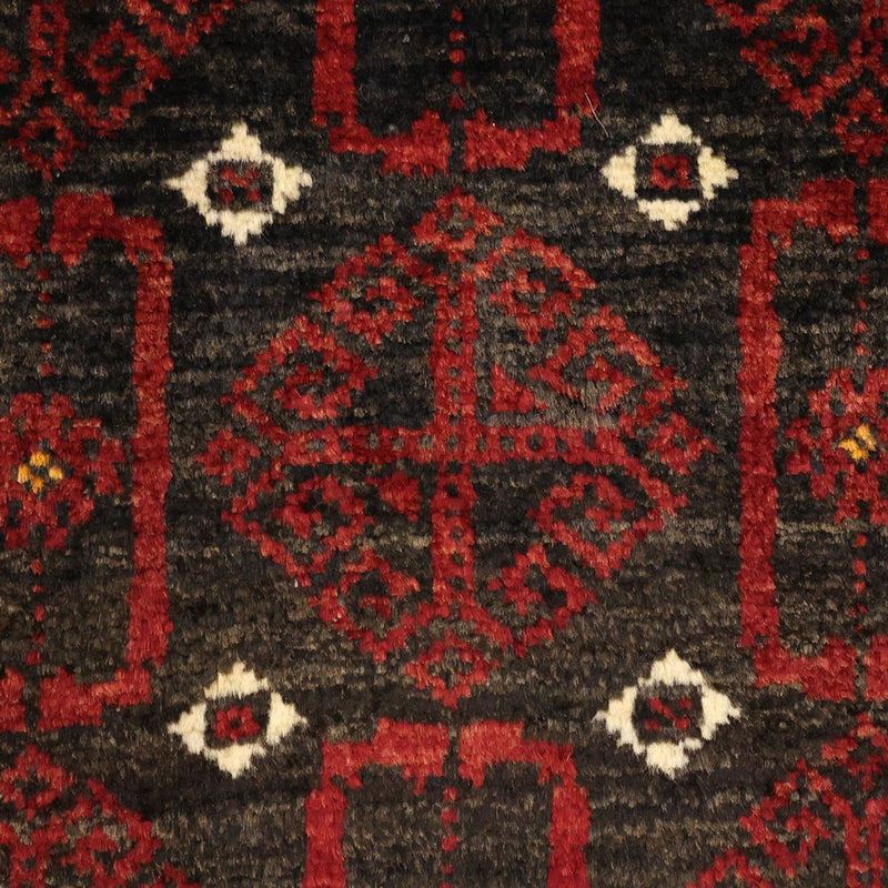 Tappeto corsia Tappeto Belutsch - 196 x 107 cm - rosso scuro