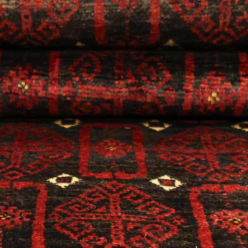 Tappeto corsia Tappeto Belutsch - 196 x 107 cm - rosso scuro