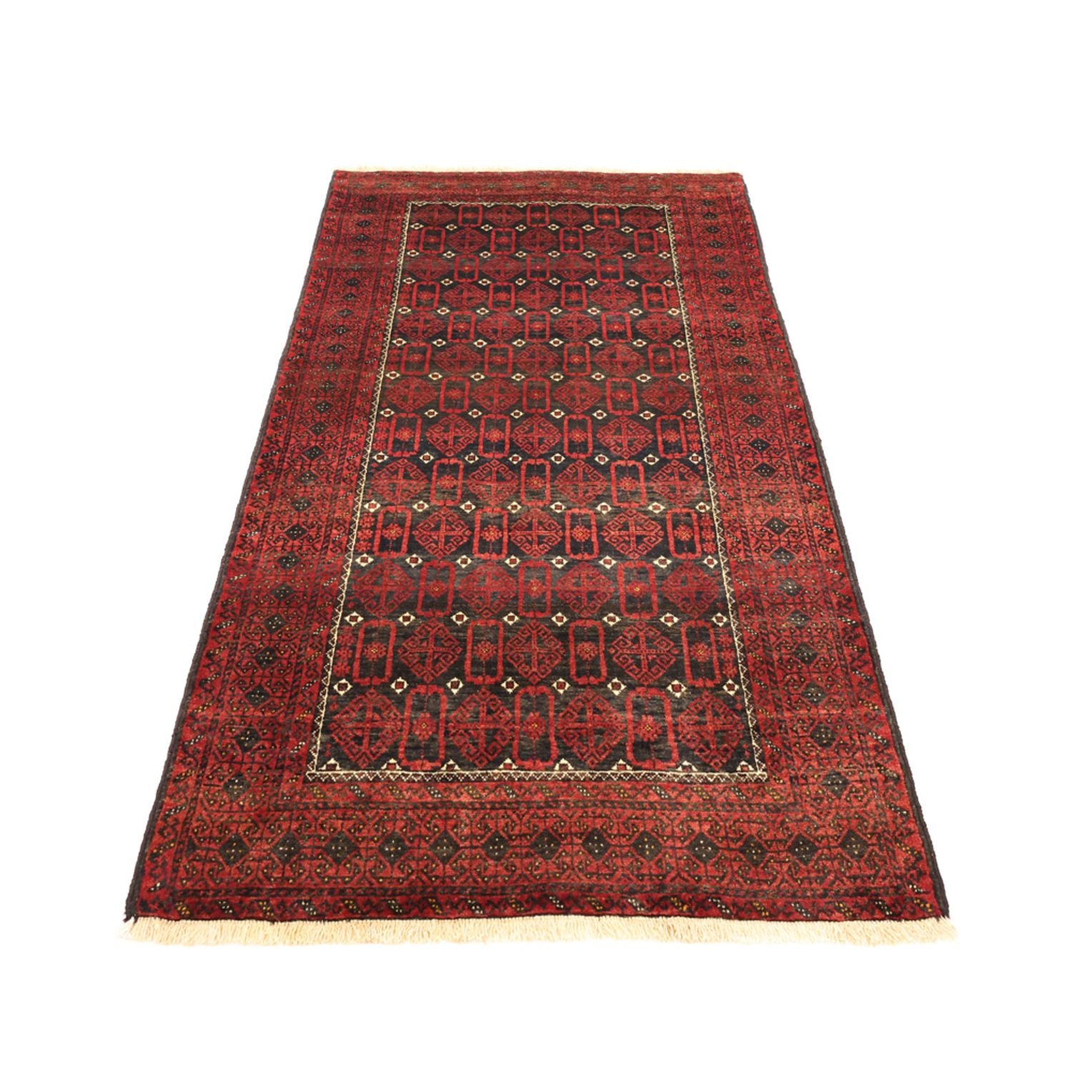 Tappeto corsia Tappeto Belutsch - 196 x 107 cm - rosso scuro