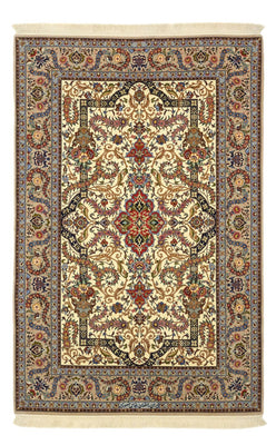 Tappeto Persero - Isfahan - Premio - Ordito di seta - 171 x 111 cm - beige