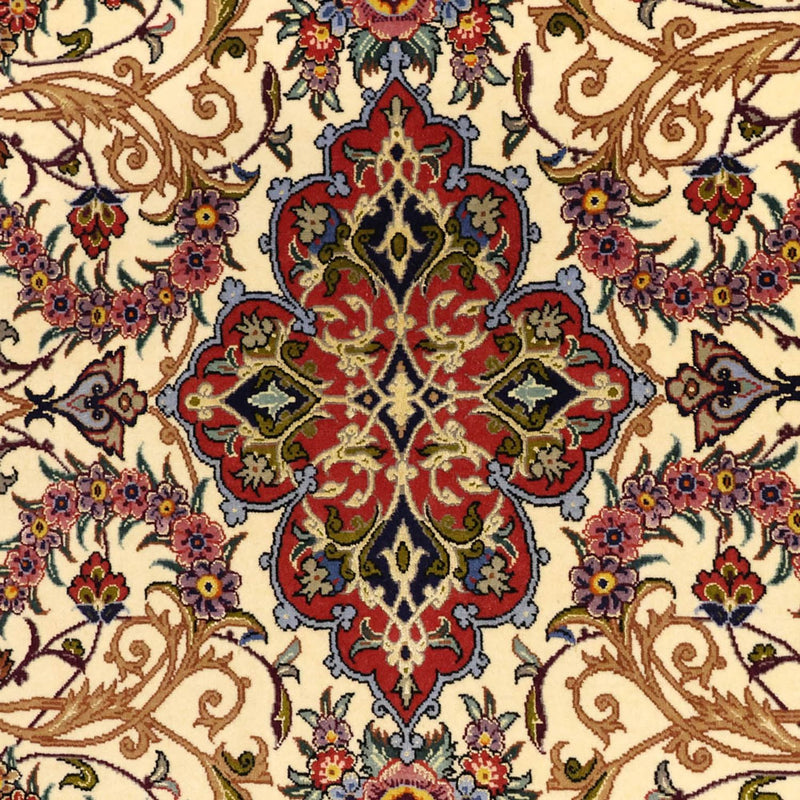 Tappeto Persero - Isfahan - Premio - Ordito di seta - 171 x 111 cm - beige