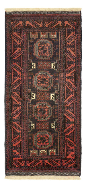 Tappeto corsia Tappeto Belutsch - 196 x 92 cm - rosso scuro