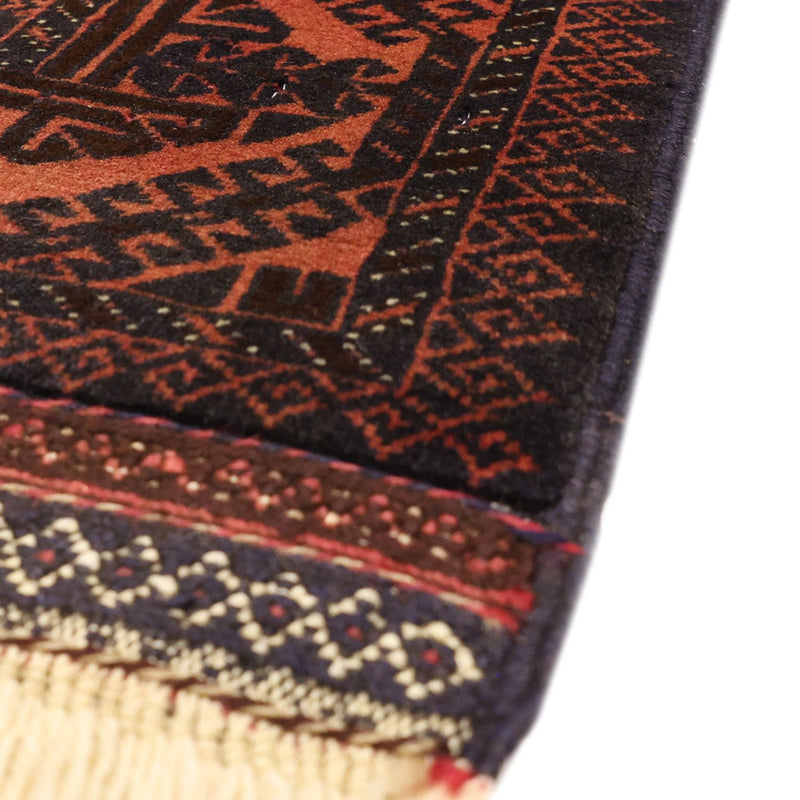 Tappeto corsia Tappeto Belutsch - 196 x 92 cm - rosso scuro