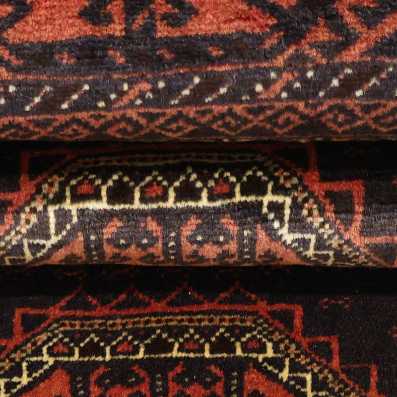 Tappeto corsia Tappeto Belutsch - 196 x 92 cm - rosso scuro