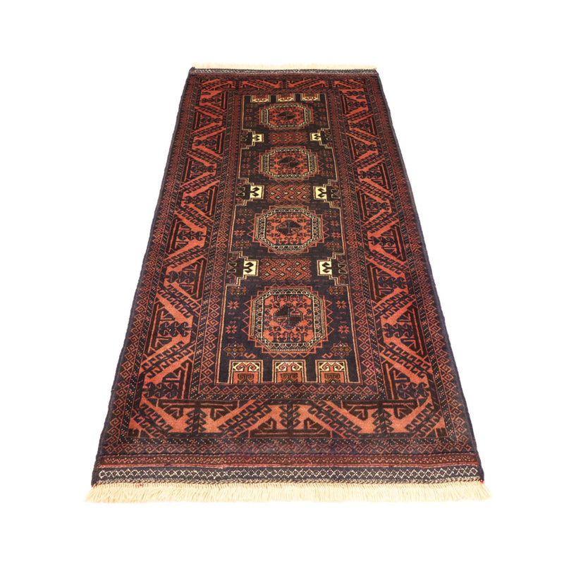 Tappeto corsia Tappeto Belutsch - 196 x 92 cm - rosso scuro