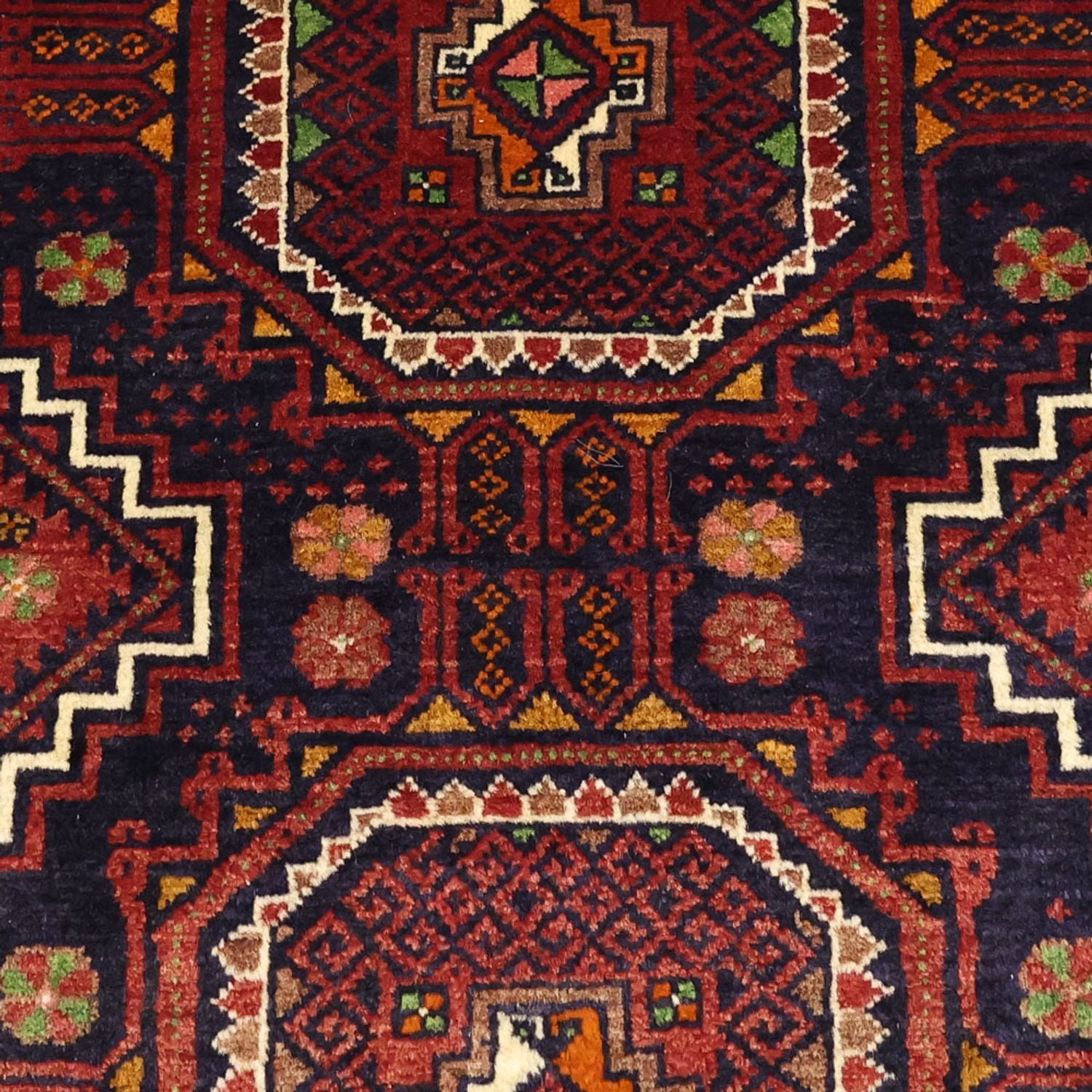 Tappeto corsia Tappeto Belutsch - 188 x 101 cm - rosso scuro