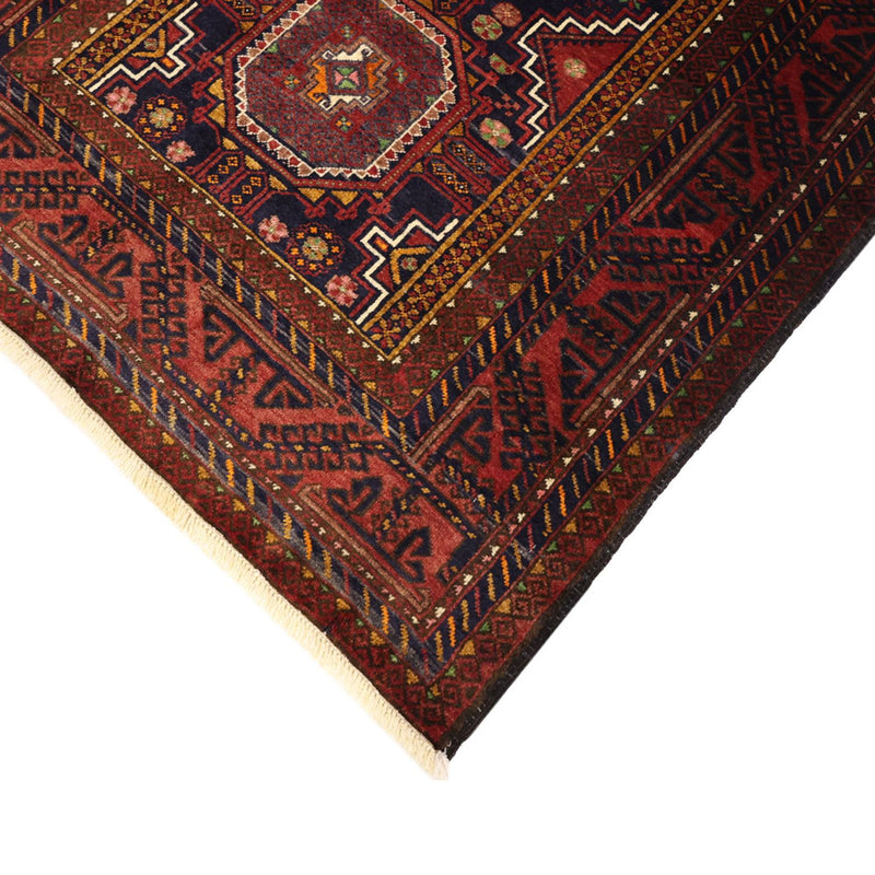 Tappeto corsia Tappeto Belutsch - 188 x 101 cm - rosso scuro