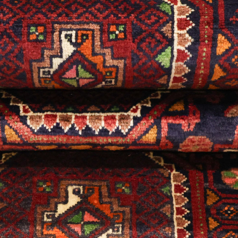 Tappeto corsia Tappeto Belutsch - 188 x 101 cm - rosso scuro