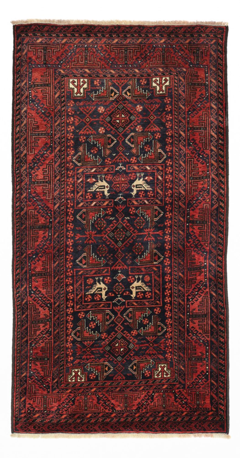 Tappeto corsia Tappeto Belutsch - 200 x 107 cm - rosso scuro