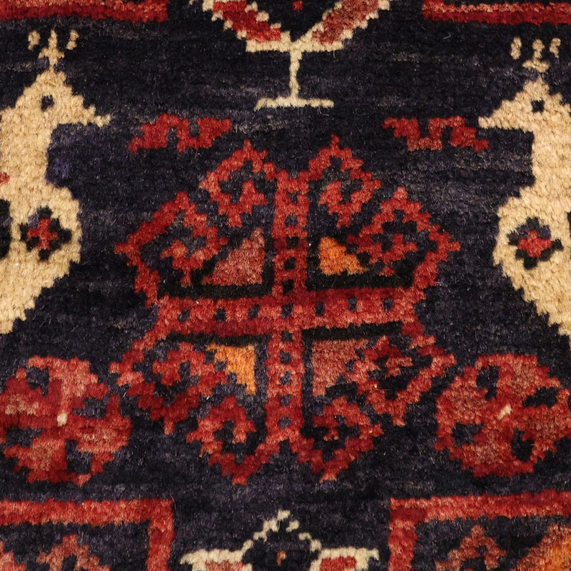Tappeto corsia Tappeto Belutsch - 200 x 107 cm - rosso scuro