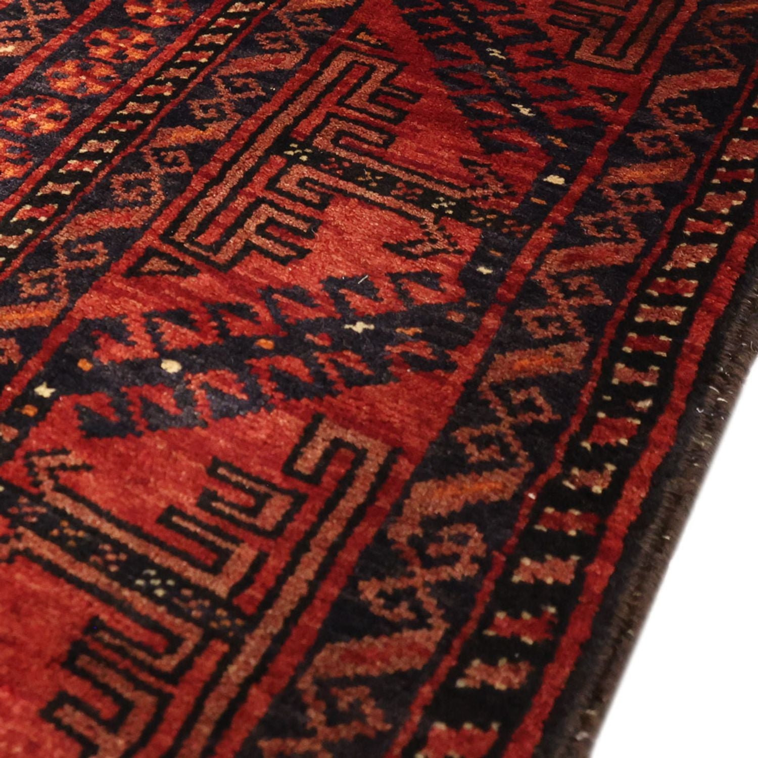 Tappeto corsia Tappeto Belutsch - 200 x 107 cm - rosso scuro