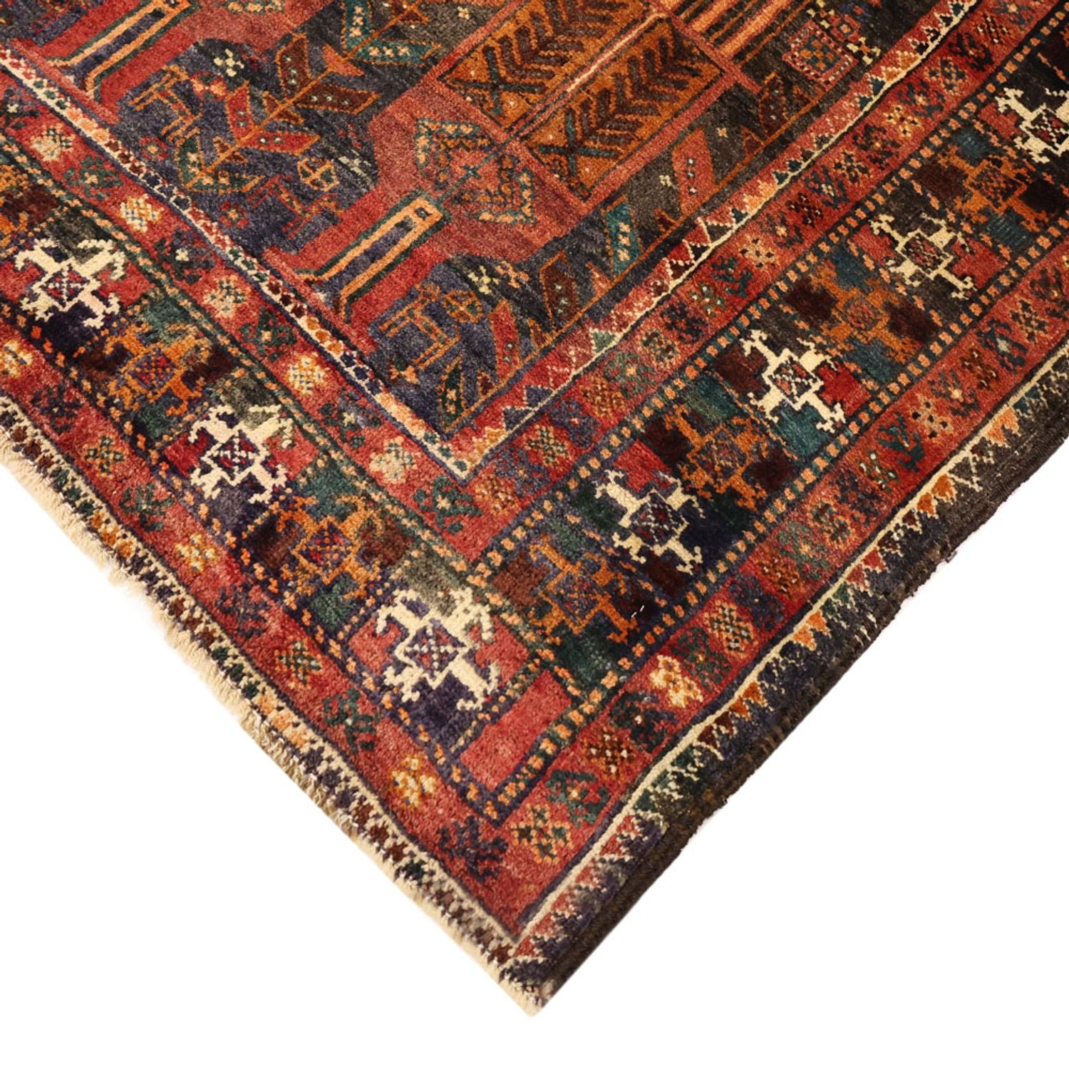 Tappeto corsia Tappeto Belutsch - 212 x 106 cm - rosso scuro