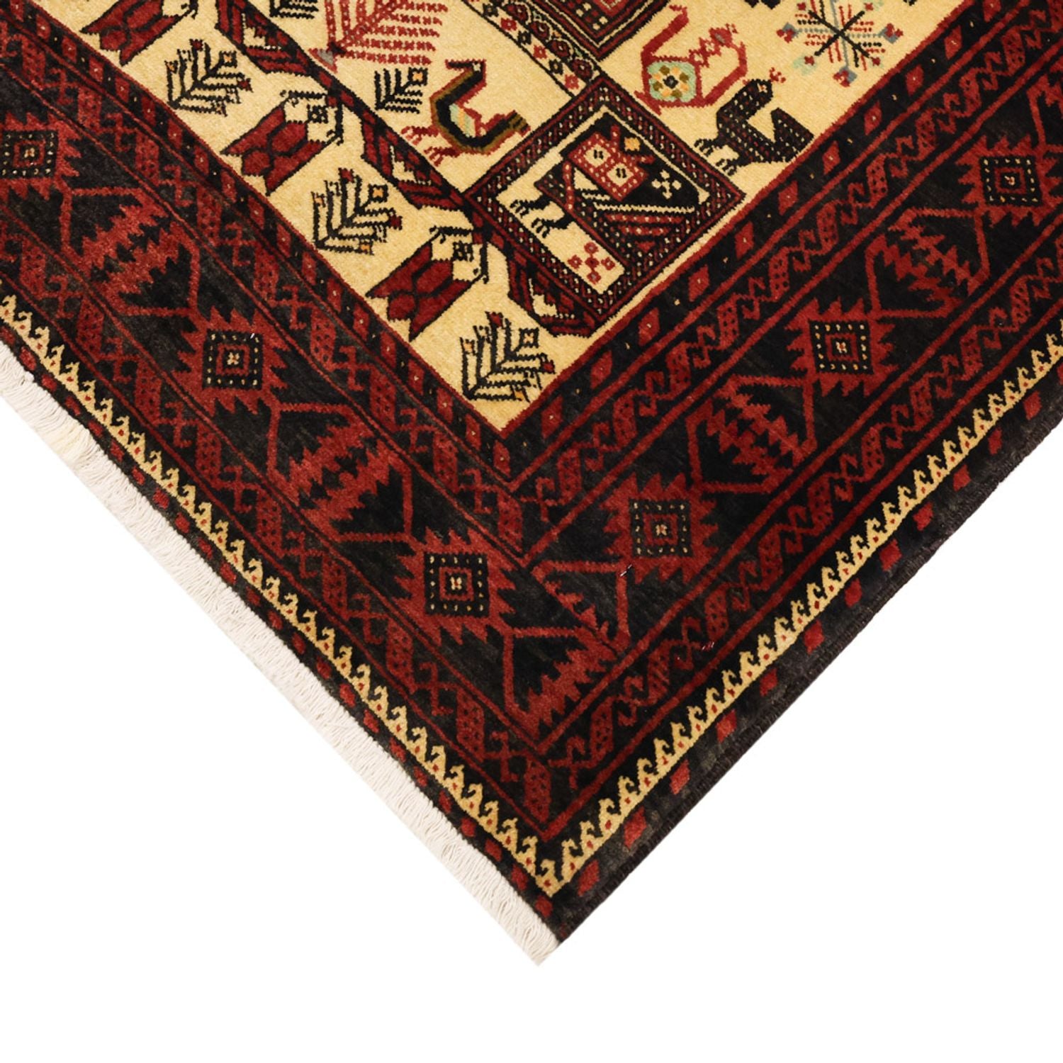 Tappeto corsia Tappeto Belutsch - 196 x 103 cm - beige