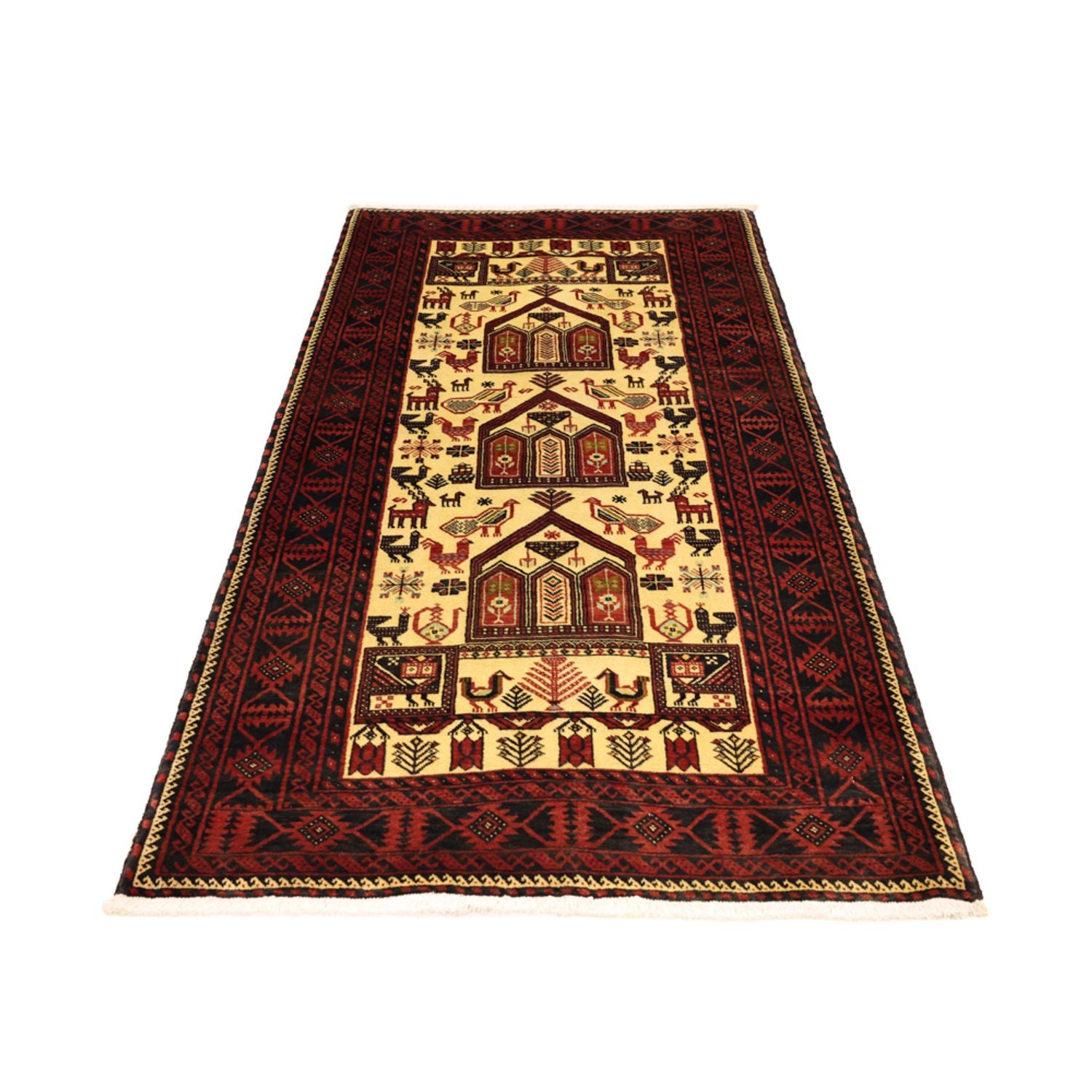Tappeto corsia Tappeto Belutsch - 196 x 103 cm - beige