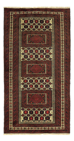Tappeto corsia Tappeto Belutsch - 194 x 102 cm - rosso scuro