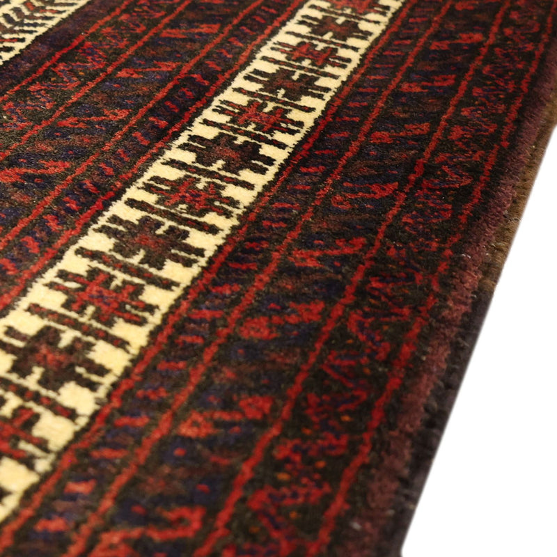 Tappeto corsia Tappeto Belutsch - 194 x 102 cm - rosso scuro