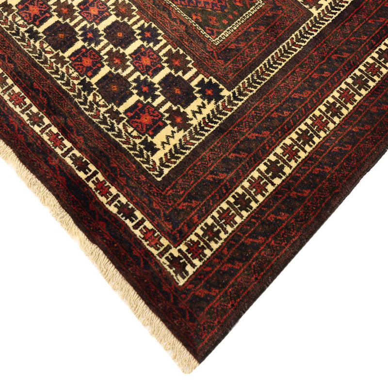 Tappeto corsia Tappeto Belutsch - 194 x 102 cm - rosso scuro