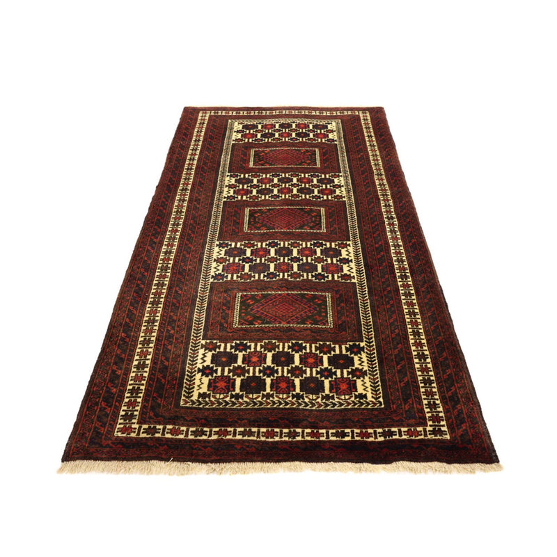 Tappeto corsia Tappeto Belutsch - 194 x 102 cm - rosso scuro