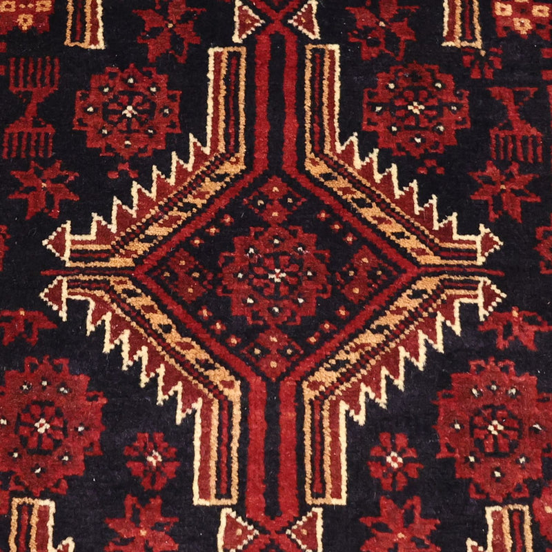 Tappeto corsia Tappeto Belutsch - 199 x 100 cm - rosso scuro