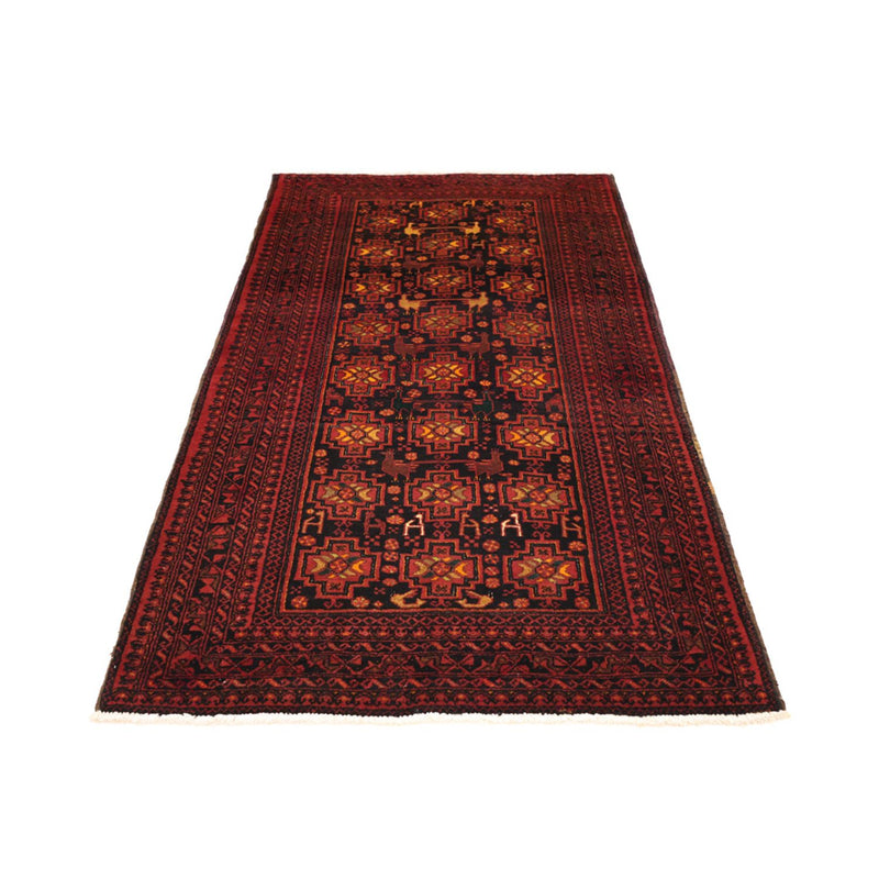 Tappeto corsia Tappeto Belutsch - 192 x 100 cm - rosso scuro