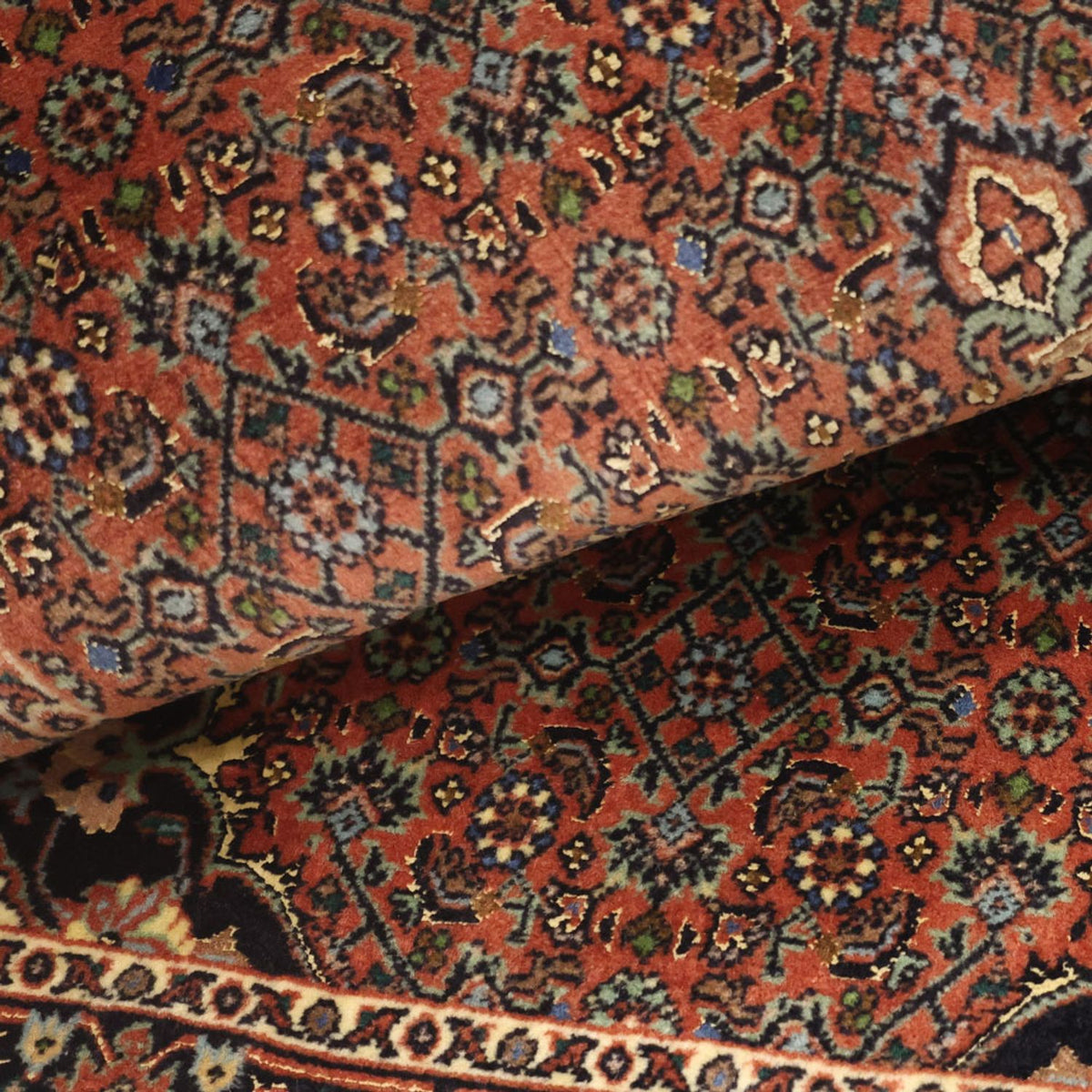 Tappeto Persero - Bidjar - 140 x 68 cm - rosso scuro