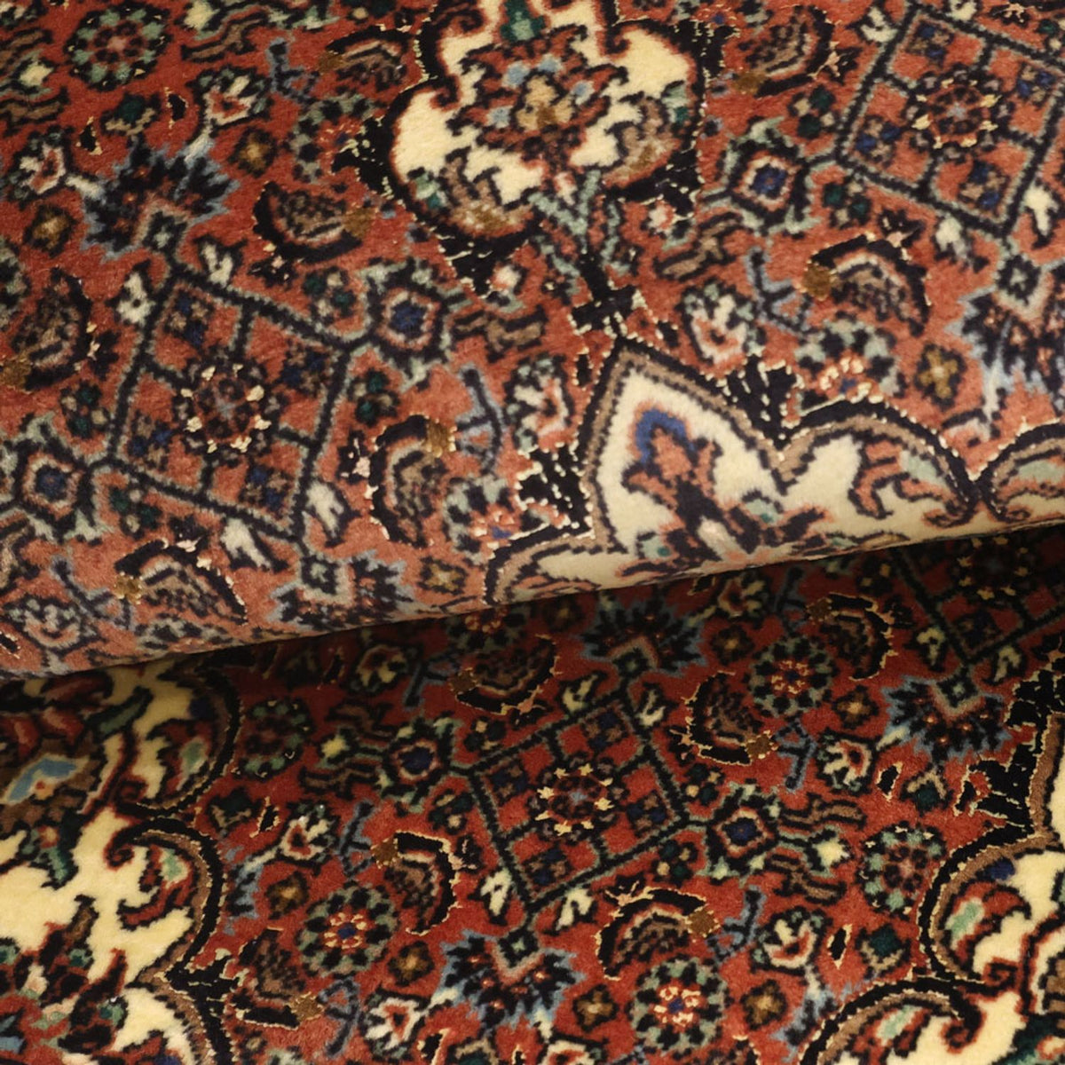 Tappeto Persero - Bidjar - 145 x 73 cm - rosso scuro