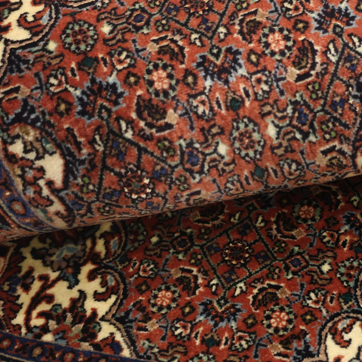 Tappeto Persero - Bidjar - 141 x 69 cm - rosso scuro