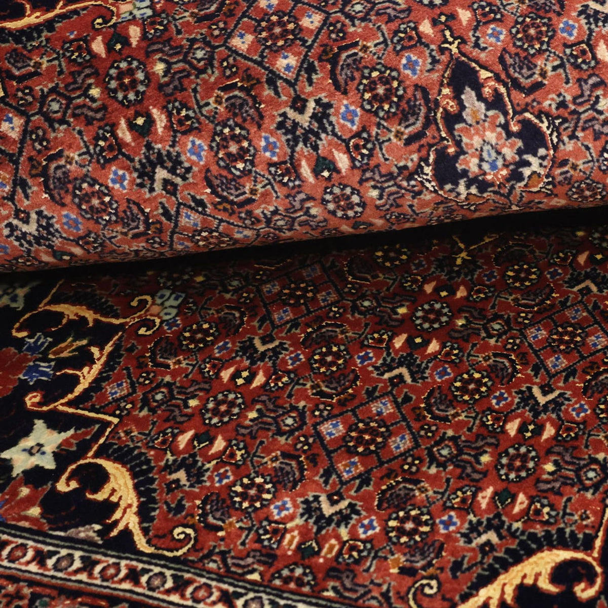 Tappeto Persero - Bidjar - 147 x 90 cm - rosso scuro