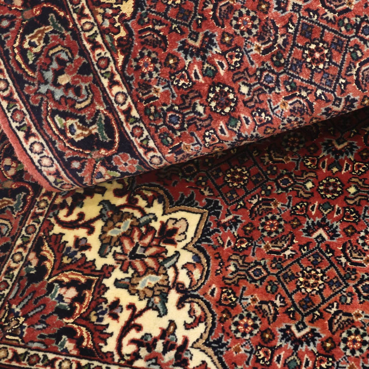 Tappeto Persero - Bidjar - 148 x 69 cm - rosso scuro