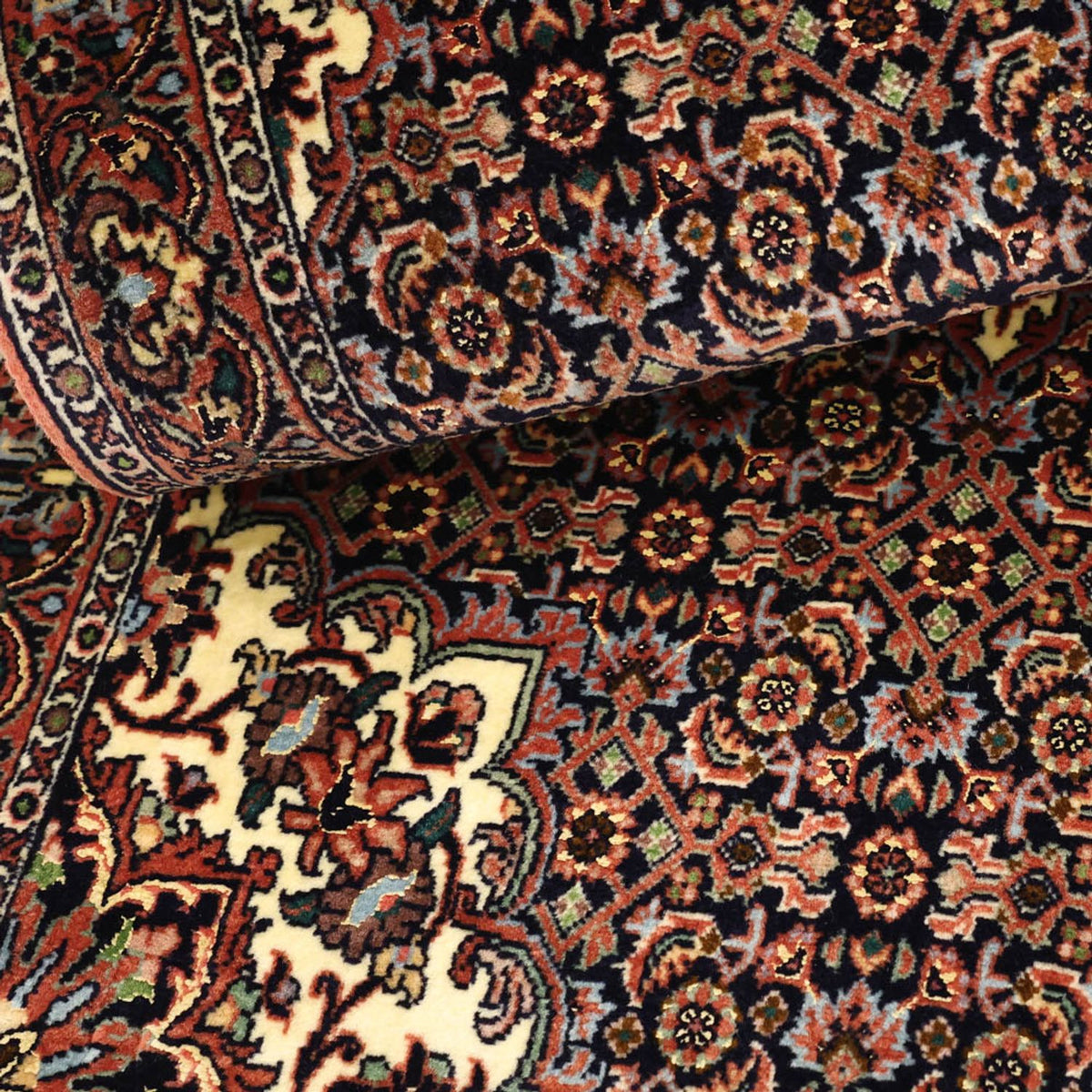 Tappeto Persero - Bidjar - Reale - 137 x 70 cm - rosso scuro