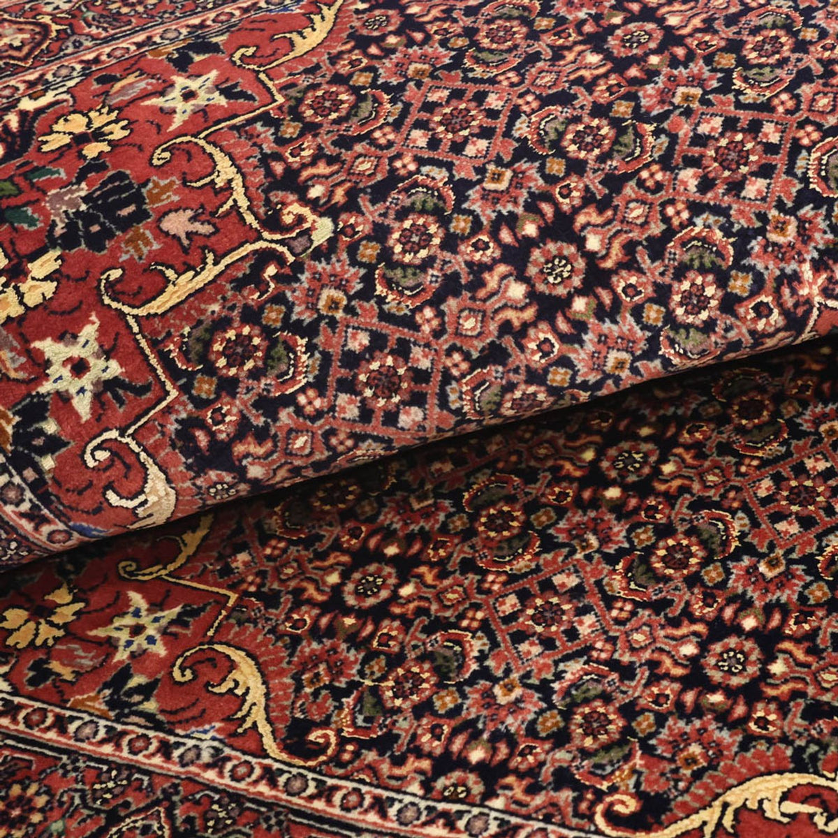 Tappeto Persero - Bidjar - Reale - 147 x 91 cm - rosso scuro