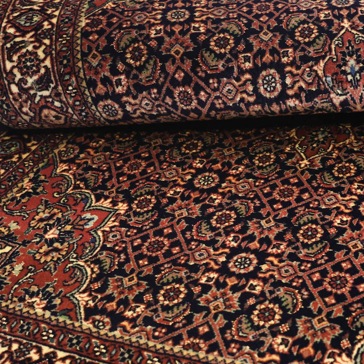 Tappeto Persero - Bidjar - Reale - 149 x 89 cm - rosso scuro