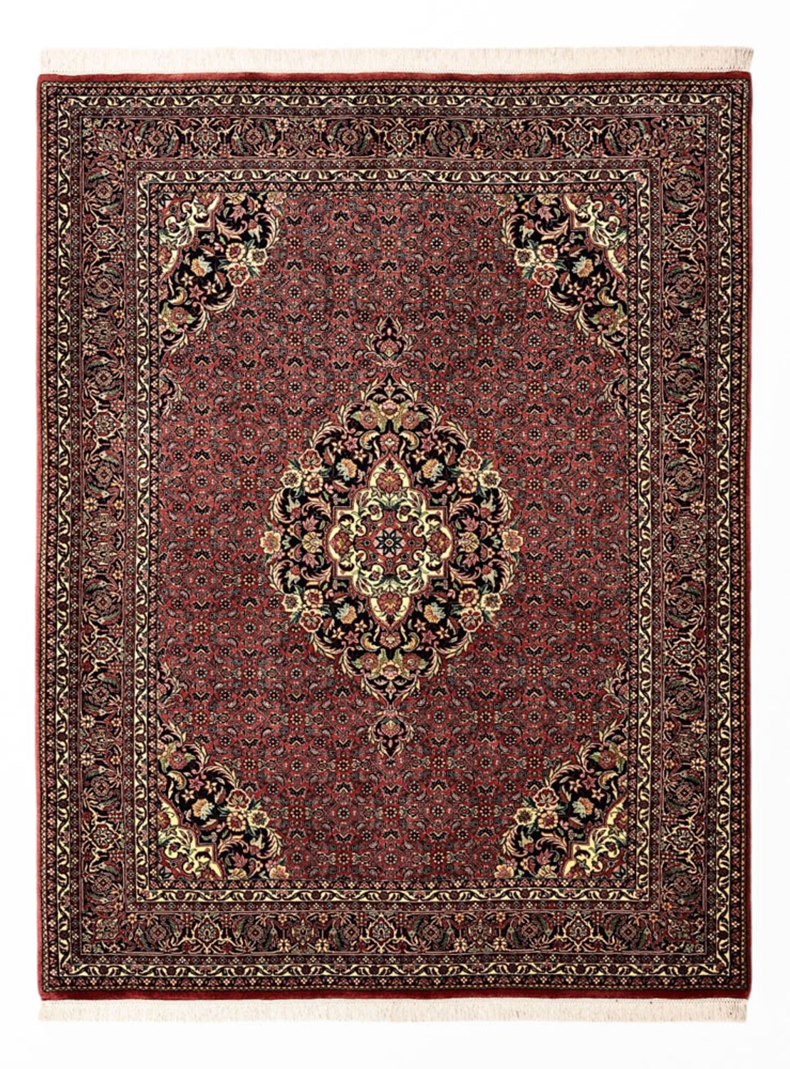Tappeto Persero - Bidjar - Reale - 199 x 156 cm - rosso scuro