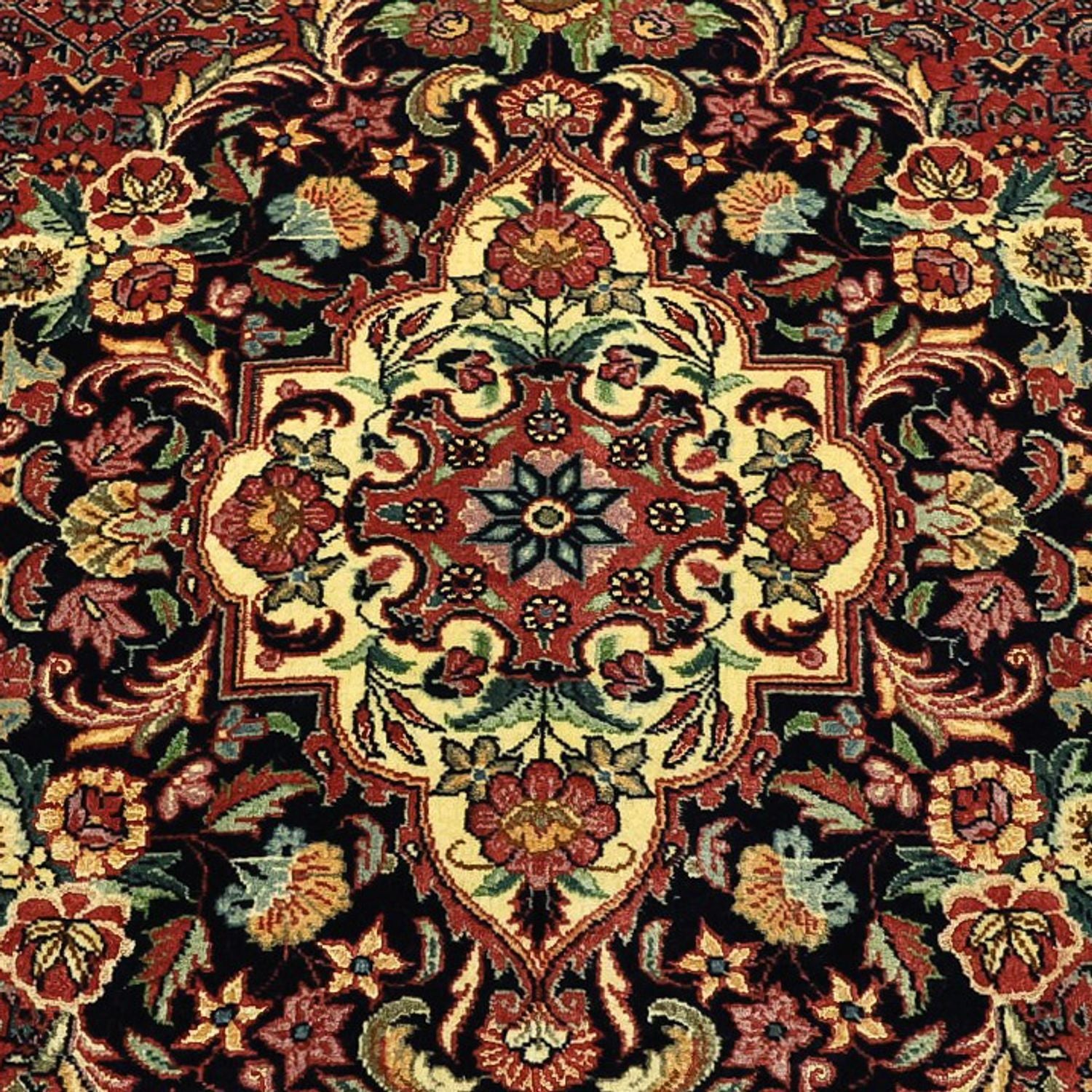 Tappeto Persero - Bidjar - Reale - 199 x 156 cm - rosso scuro