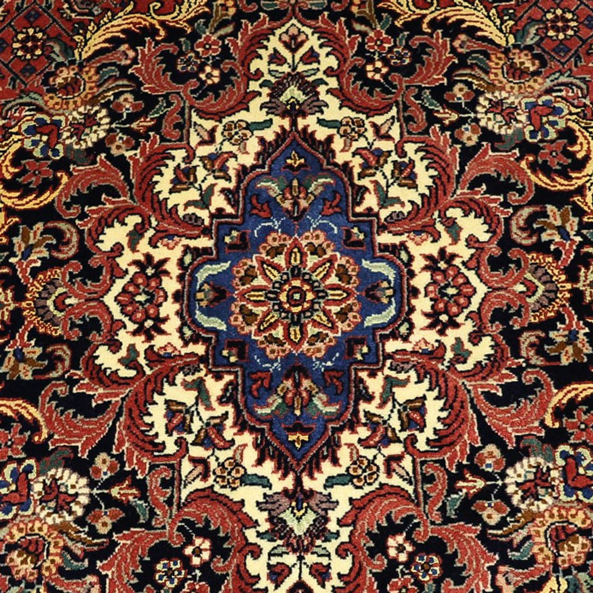 Tappeto Persero - Bidjar - Reale - 204 x 145 cm - rosso scuro