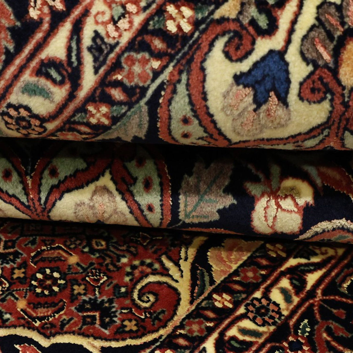 Tappeto Persero - Bidjar - Reale - 198 x 139 cm - rosso scuro