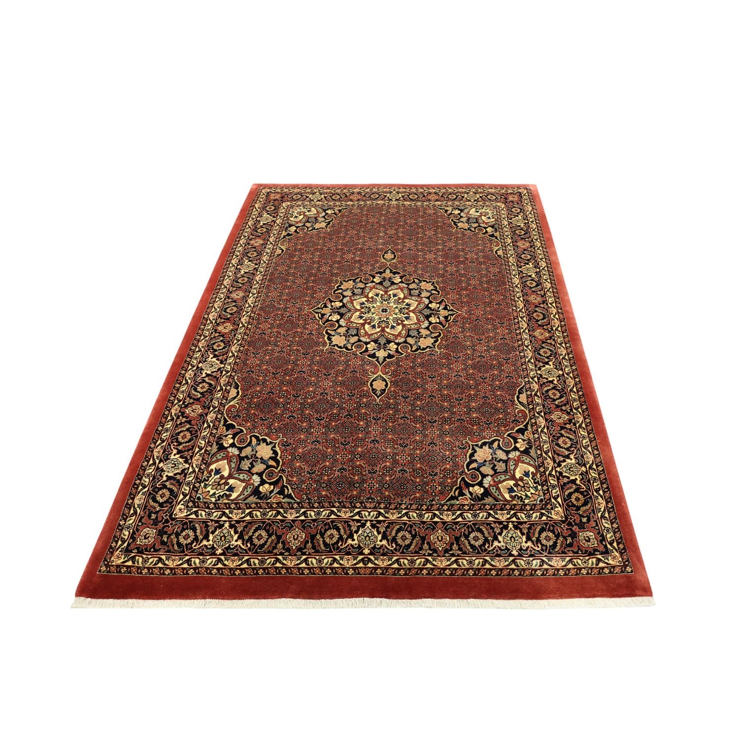 Tappeto Persero - Bidjar - Reale - 198 x 139 cm - rosso scuro