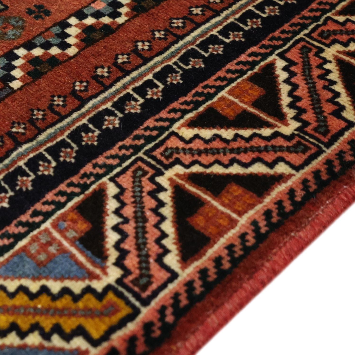 Tappeto Gabbeh - Kashkuli Persero - 150 x 105 cm - rosso scuro
