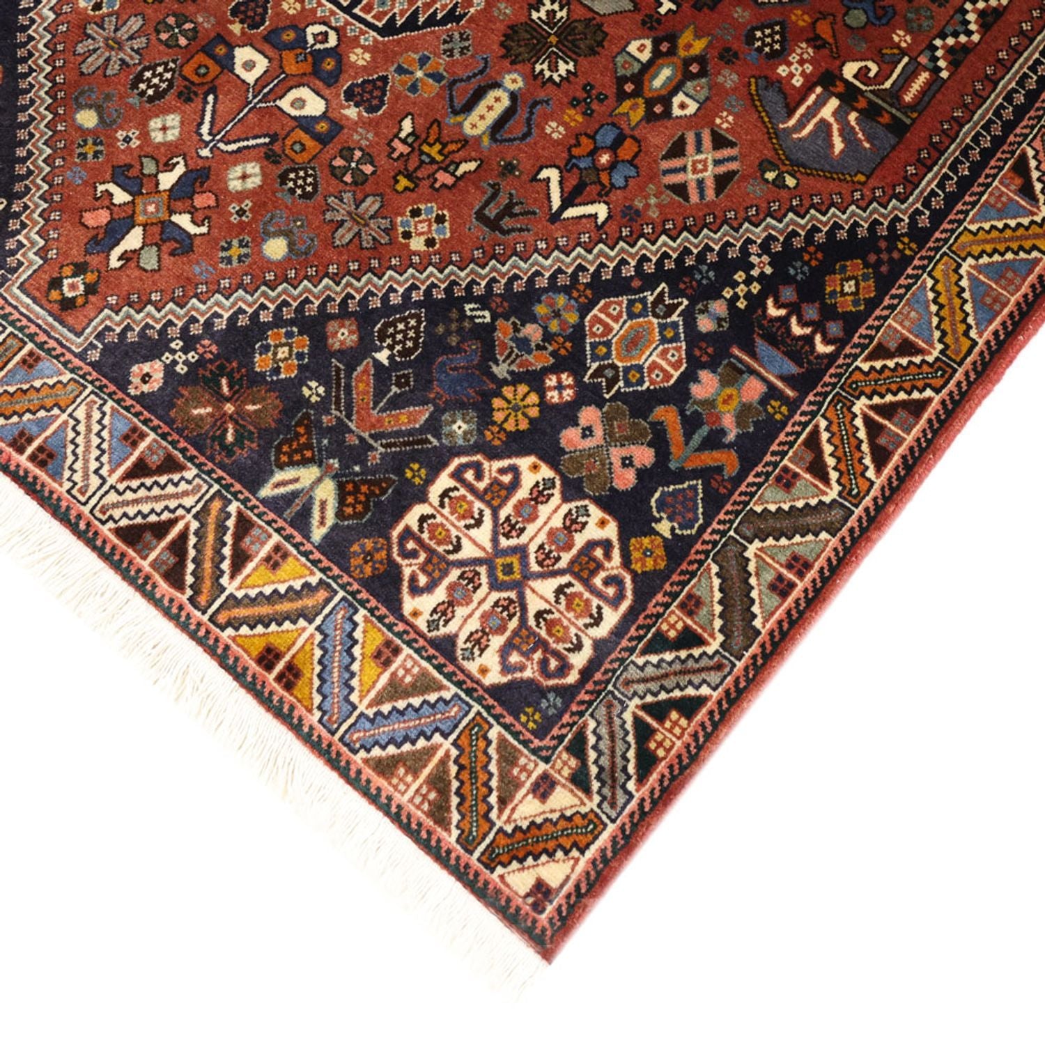 Tappeto Gabbeh - Kashkuli Persero - 150 x 105 cm - rosso scuro