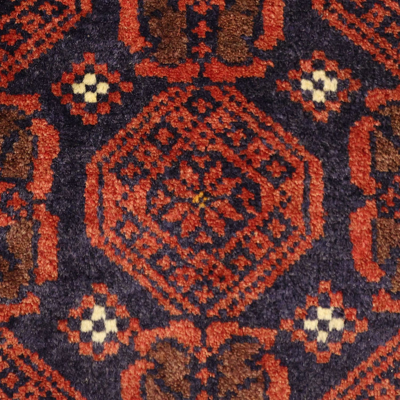 Tappeto corsia Tappeto Belutsch - 215 x 112 cm - rosso scuro