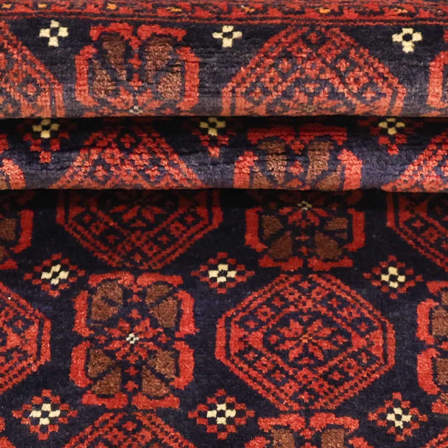 Tappeto corsia Tappeto Belutsch - 215 x 112 cm - rosso scuro