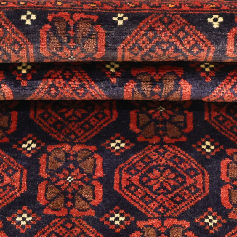 Tappeto corsia Tappeto Belutsch - 215 x 112 cm - rosso scuro