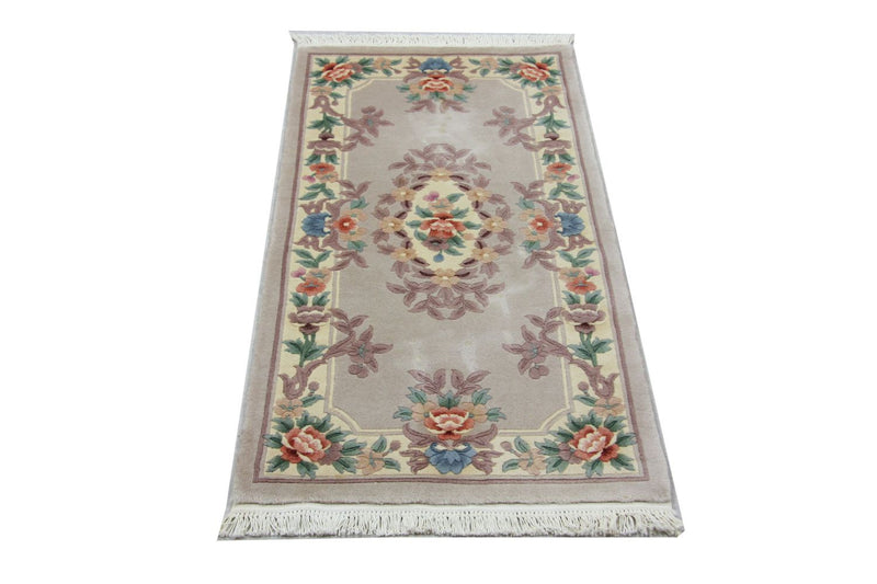 Tappeto cinese - 137 x 70 cm - argento