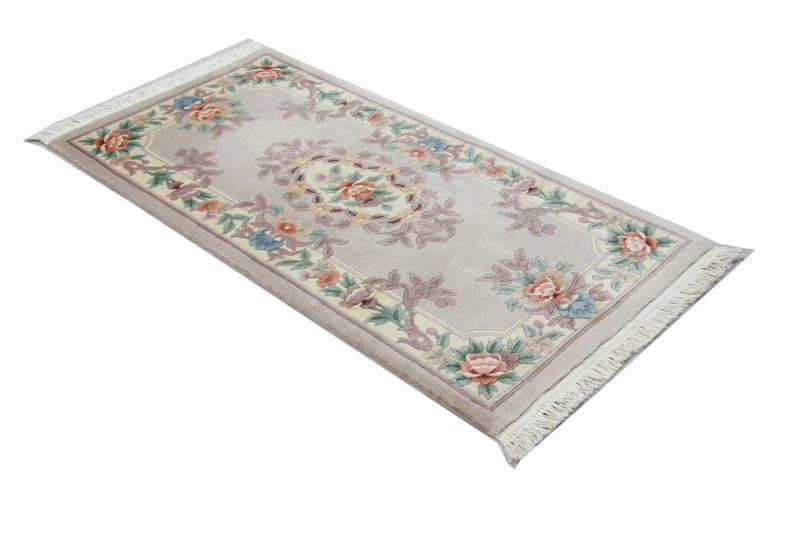 Tappeto cinese - 137 x 70 cm - argento