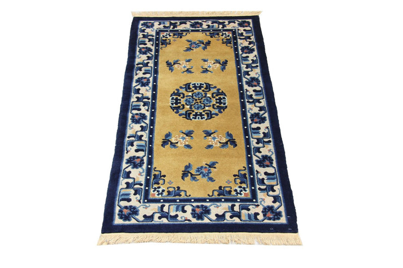 Tappeto cinese - 137 x 69 cm - blu
