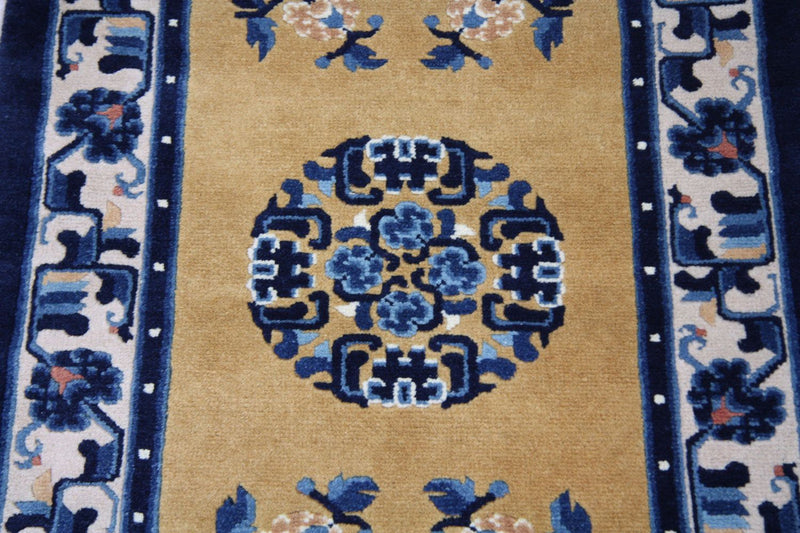 Tappeto cinese - 137 x 69 cm - blu