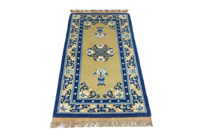 Tappeto cinese - 152 x 76 cm - blu